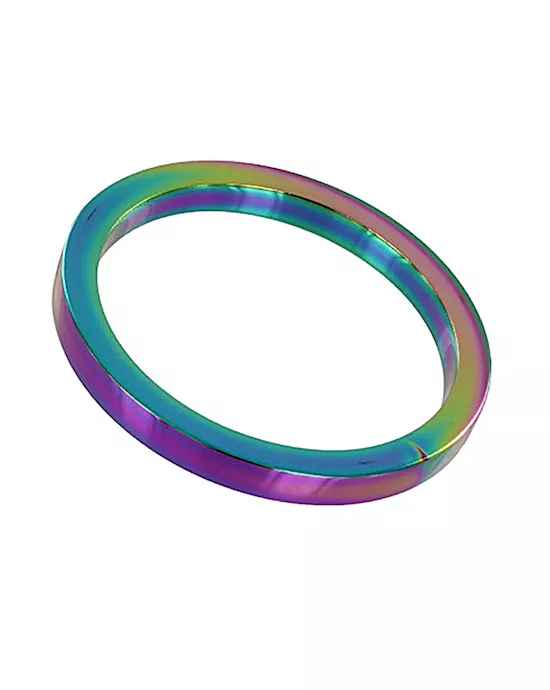Rainbow Flat Cock Ring - (8x55mm)