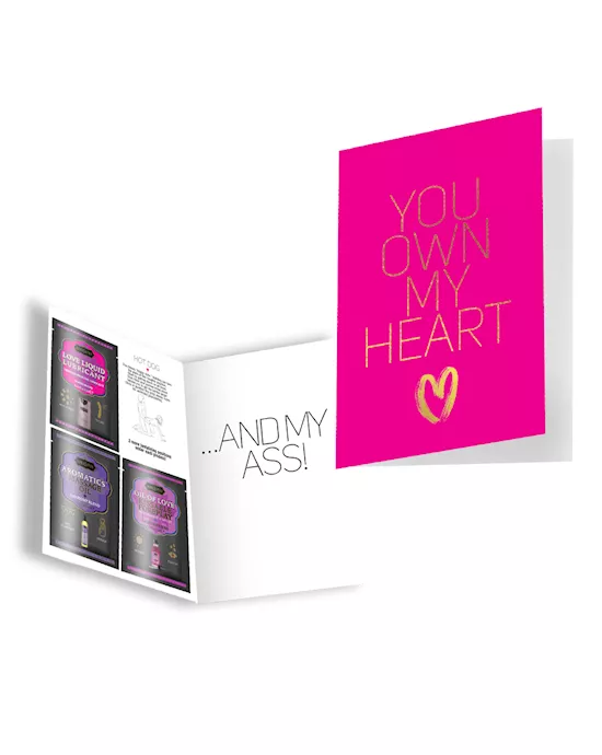 YOU OWN MY HEART GREETING CARD