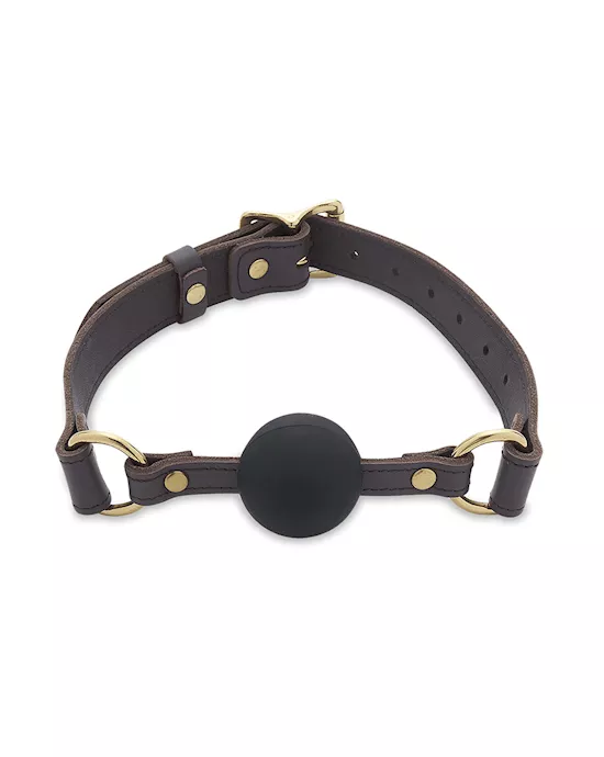 Coco De Mer Leather Ball Gag