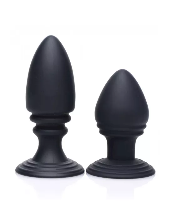 Duplex Silicone Anal Plug Set