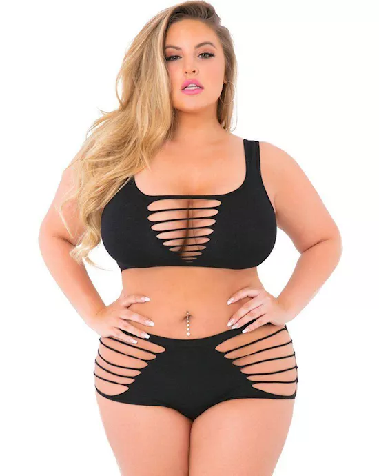 Sexy Ripped Bikini Set