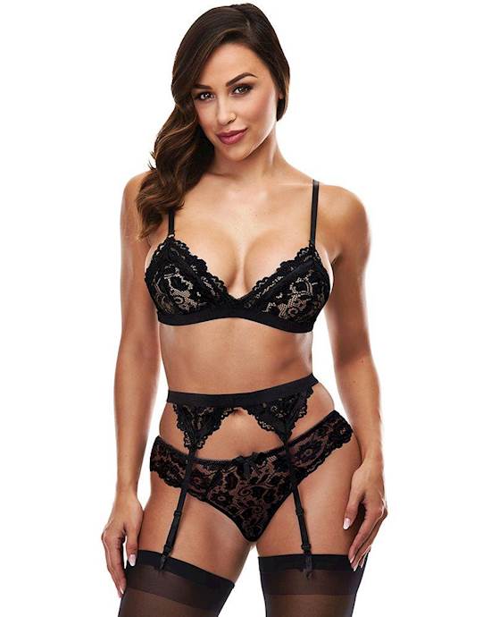 Lace Garter 3 Piece Set