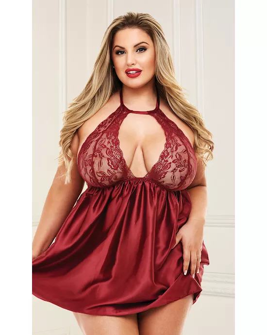 Sexy Lace Babydoll Set