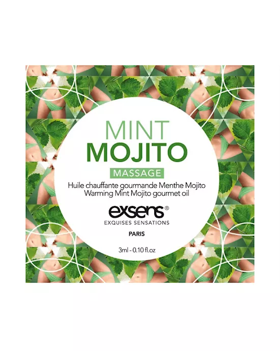 Warming Gourmet Massage Oil Sachet - Mint Mojito
