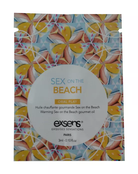 Warming Gourmet Massage Oil Sachet - Sex on the Beach