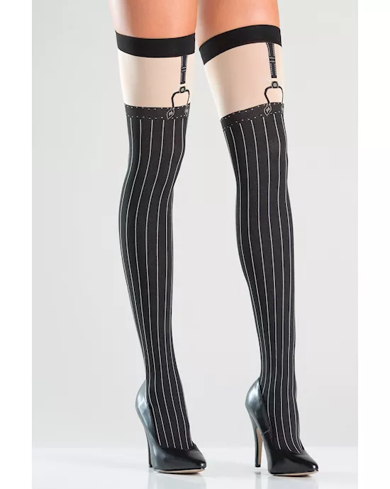 Pin Stripe Stockings