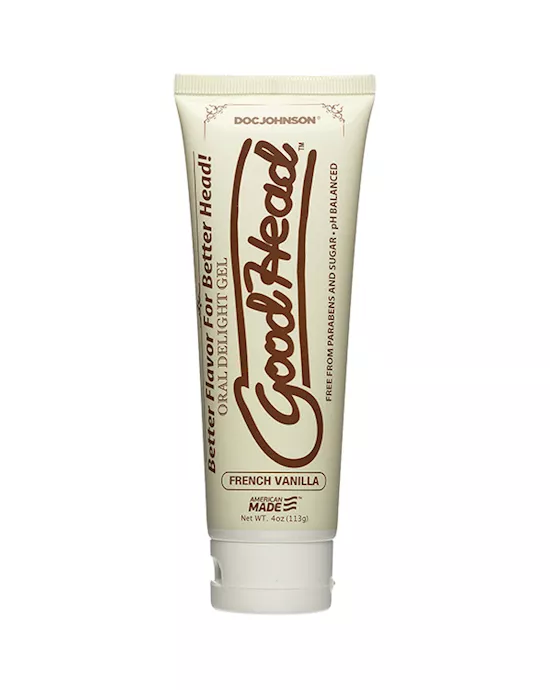 Goodhead Oral Delight Gel 4oz Tube Boxed Cotton Candy - French Vanilla