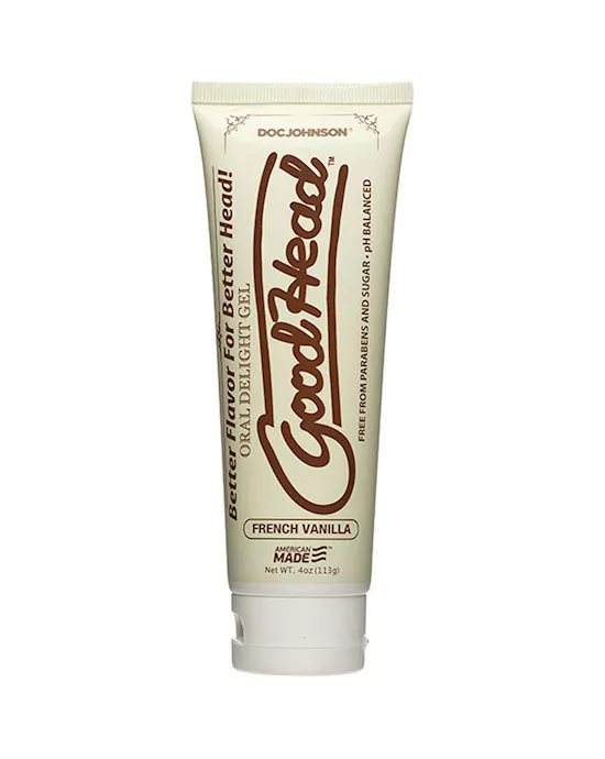 GoodHead - Oral Delight Gel - 4 oz Tube - French Vanilla - French Vanilla