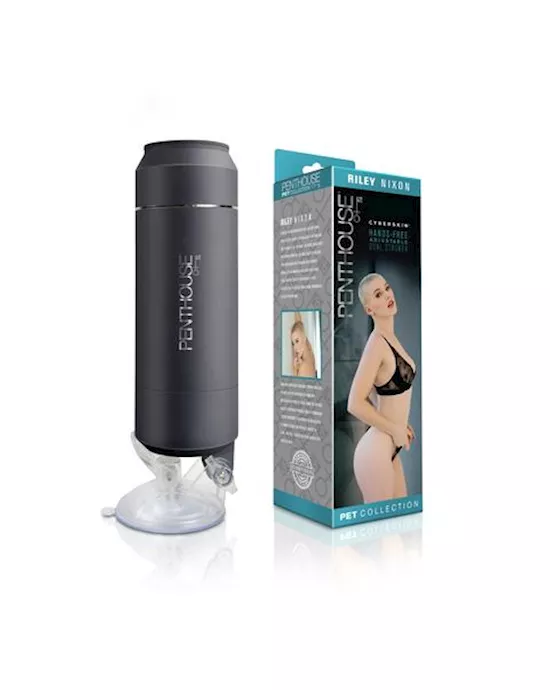 Penthouse Pet CyberSkin Hands-Free Adjustable Dual Stroker 