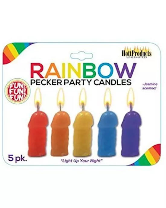 Rainbow Pecker Party Jasmine Scented Candles
