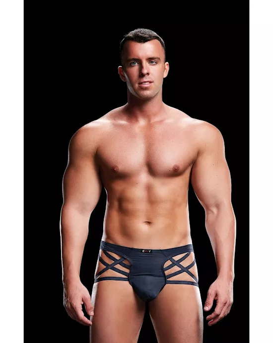 Baci Low Rise Thong with Straps L/XL
