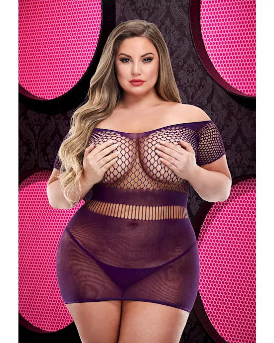Deep V Mini Dress 