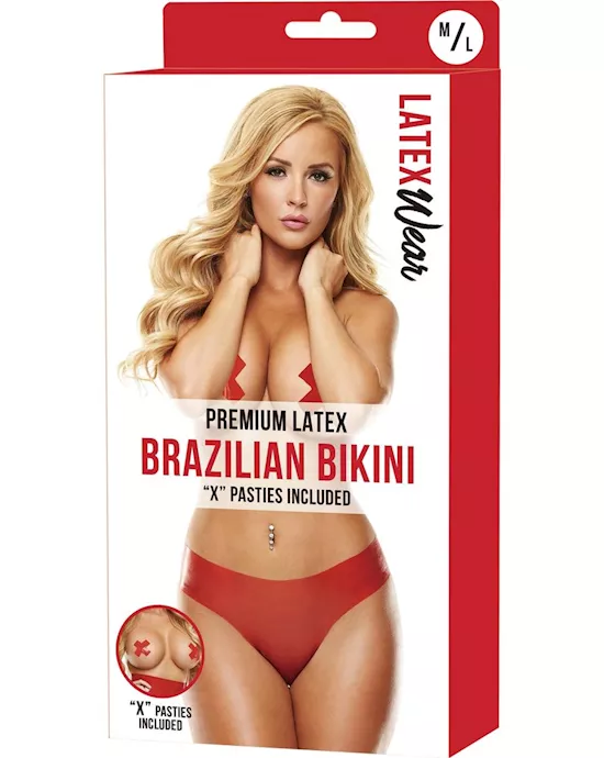 Premium Latex Brazilian Bikini - M/L