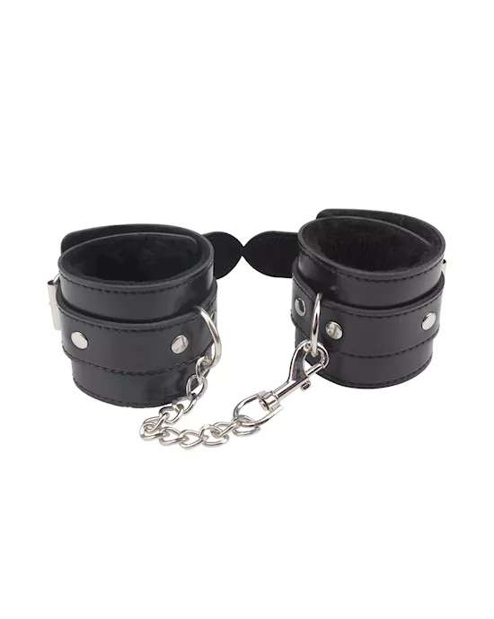 Obey Me Leather Hand Cuffs