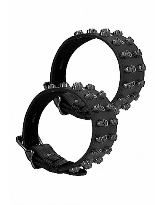 Ouch! Skulls and Bones - Ankle Cuffs with Skulls