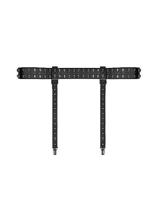 Ouch! Skulls and Bones - Garter Belt with Skulls 