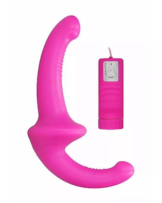 Vibrating Silicone Strapless Strapon 