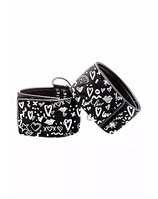 Printed Ankle Cuffs - Love Street Art