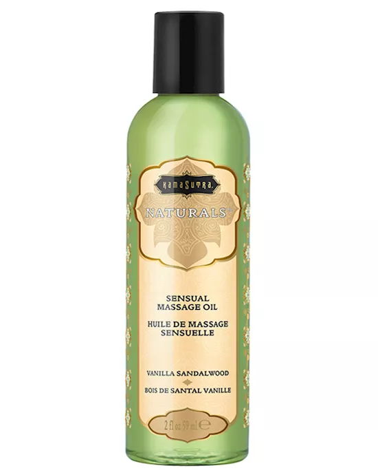 Naturals Massage Oil - Vanilla Sandalwood - 59ml
