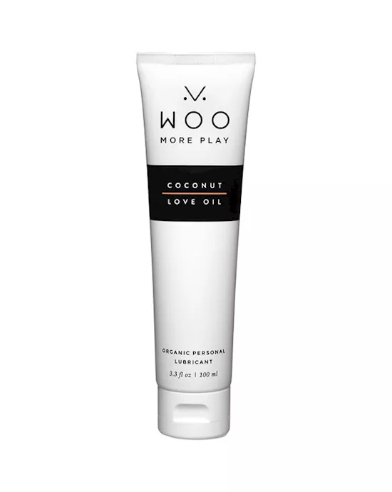 Woo More Play - Organic Coconut Love Oil Personal Lubricant - 3.3 Oz