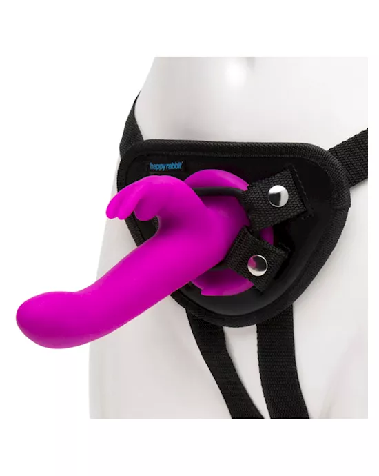 Happy Rabbit Vibrating Strap On Harness Set