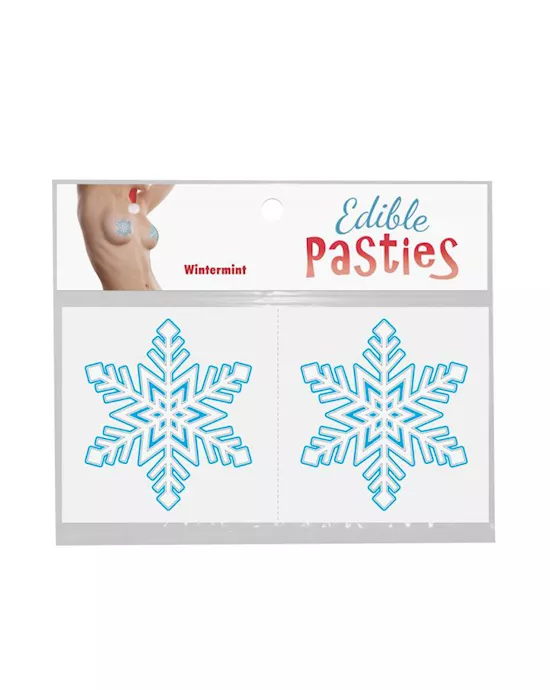 Edible Body Pasties - Wintermint Snowflakes