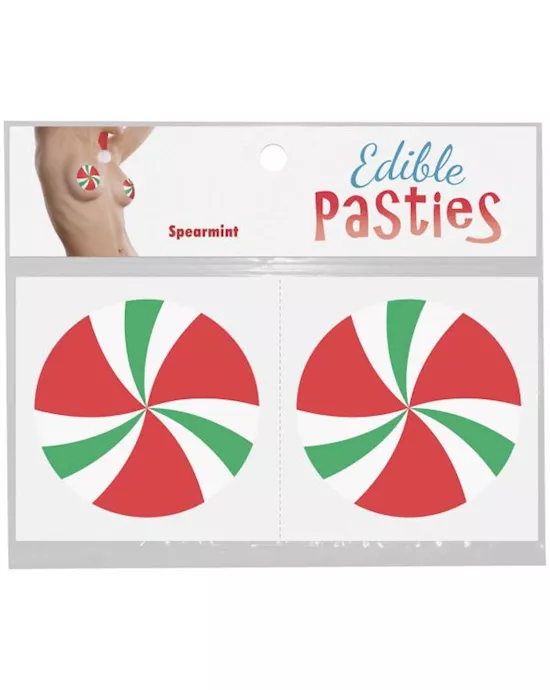 Spearmint Candy Swirls - Edible Body Pasties