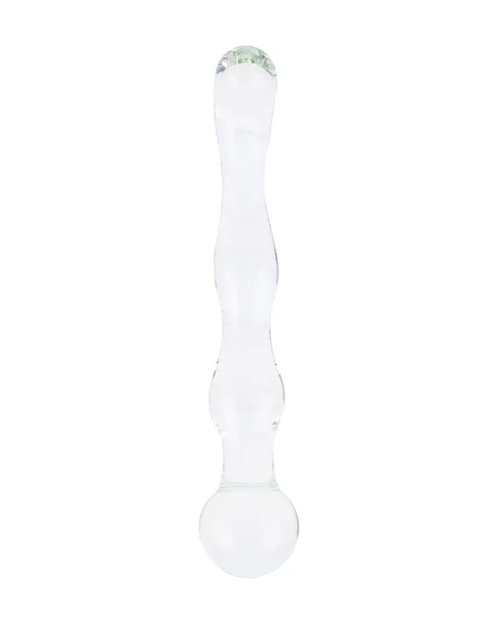 Lucent Rippled Glass Massager