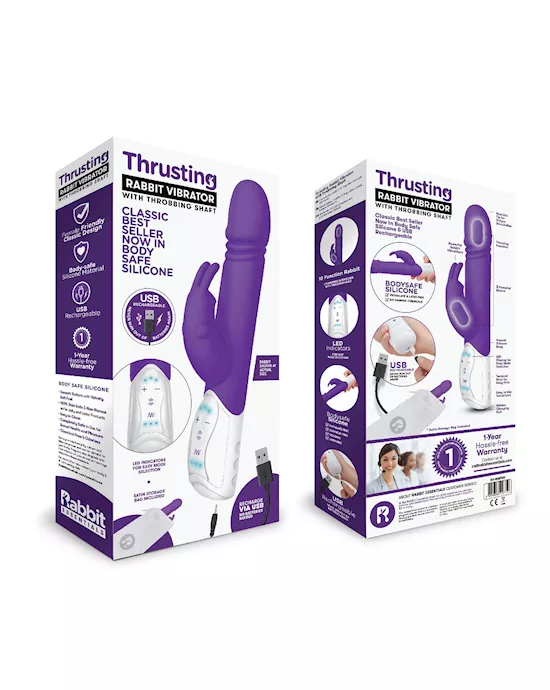 Rr Rechargeable Thrusting Rabbit Purple
