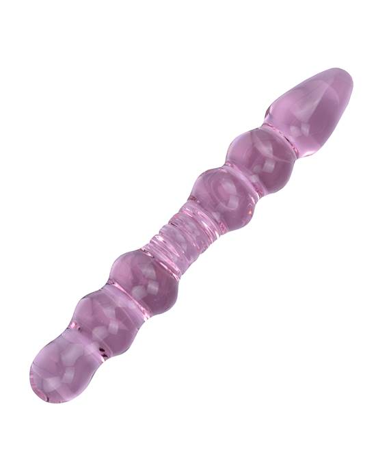 Lucent Pink Glass Beaded Massager