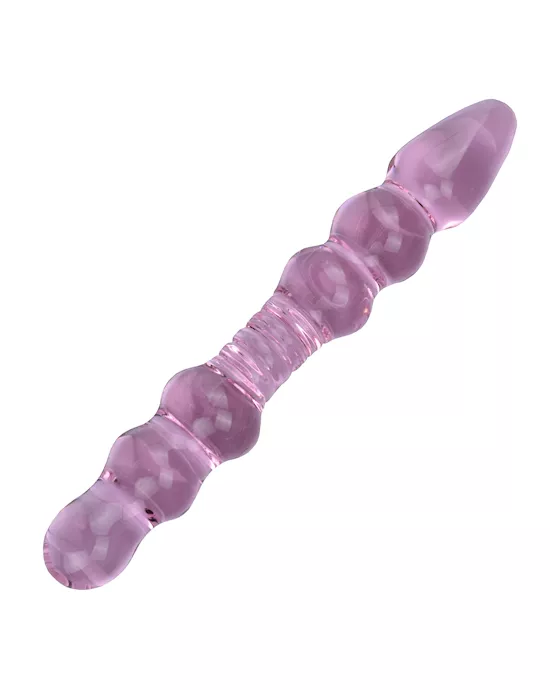 Lucent Pink Glass Beaded Massager
