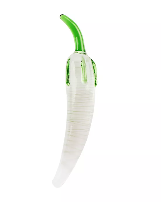 Lucent Clear Chilli Glass Massager