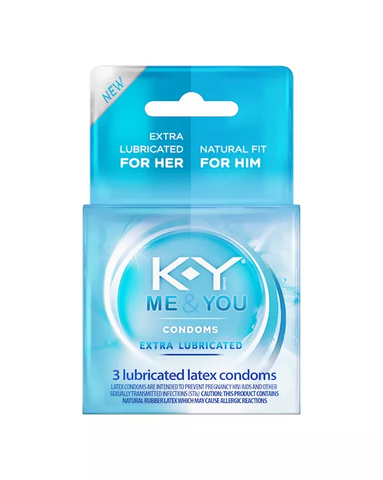 Ky Extra Lubricated Condoms 3 Pack. 230754 - Adulttoymegastore