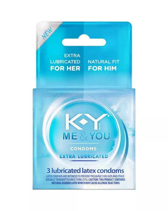 KY Extra Lubricated Condoms - 3 Pack