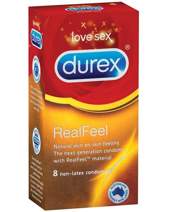 Durex Real Feel Condoms  8 Pack