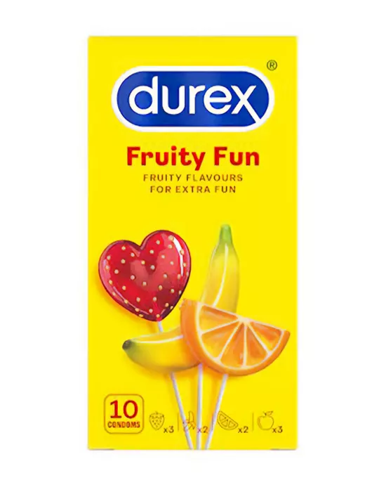 Durex Fruity Fun Condoms - 10 Pack