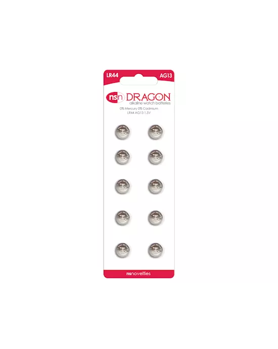 Dragon Alkaline AG13/LR44 Battery 10-Pack