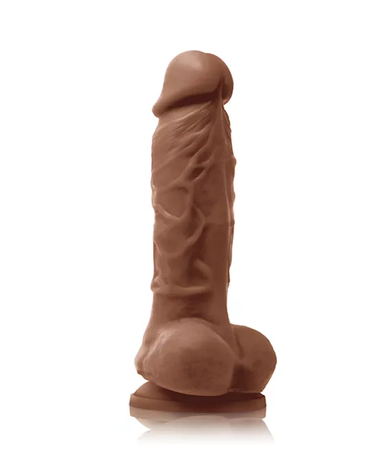 Colours Pleasure Suction Cup Dildo with Balls