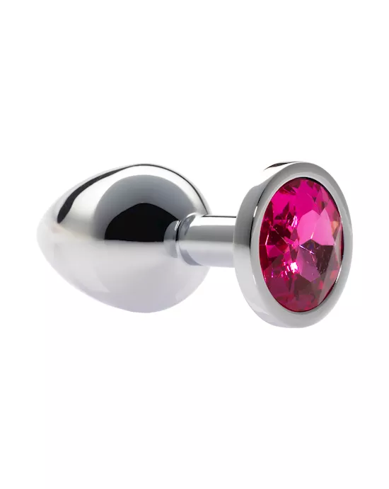 Kink Range Alloy Gem Butt Plug - 3.2 Inch