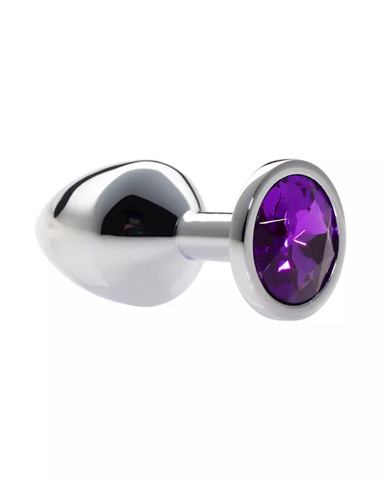 Kink Range Alloy Gem Butt Plug - 3.2 Inch