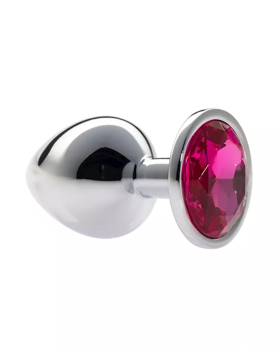 Kink Range Alloy Gem Butt Plug - 3.7 Inch