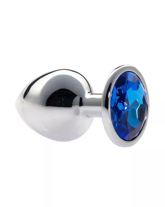 Kink Range Alloy Gem Butt Plug - 3.7 Inch