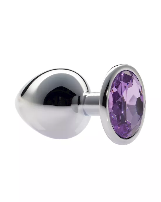 Kink Range Alloy Gem Butt Plug - 3.7 Inch