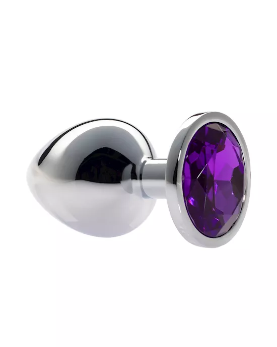 Kink Range Alloy Gem Butt Plug - 3.7 Inch