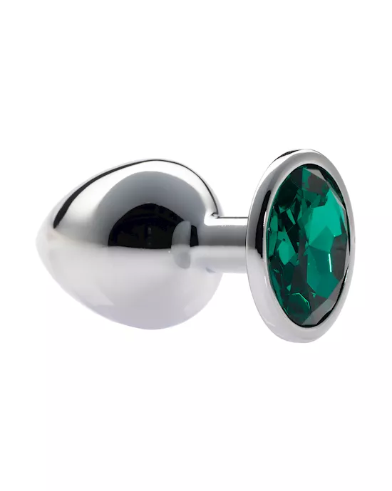 Kink Range Alloy Gem Butt Plug - 3.7 Inch