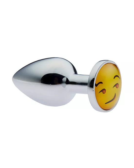 KinKi Smirk Emoji Anal Plug - 2.7 Inch