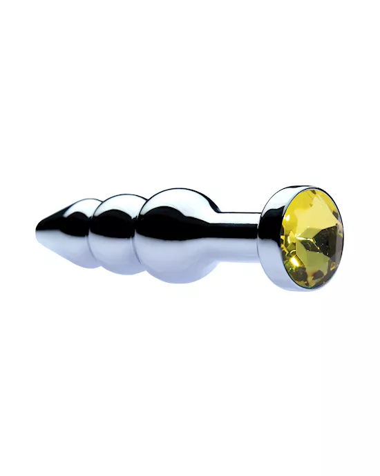 KinKi Jewelled Double Bulb Butt Plug - 4.1 Inch