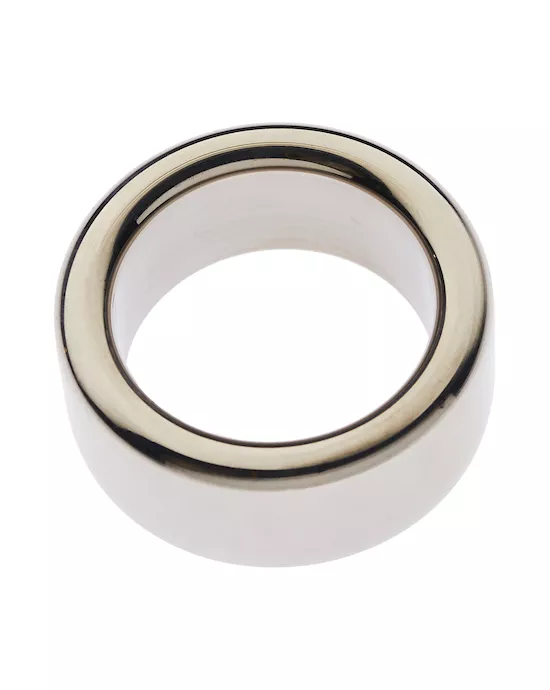 Kink Range Stainless Steel Wide Band Penis Head Ring - 26mm