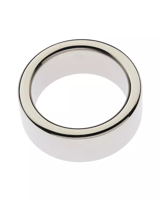 Kink Range Stainless Steel Wide Band Penis Head Ring - 30mm