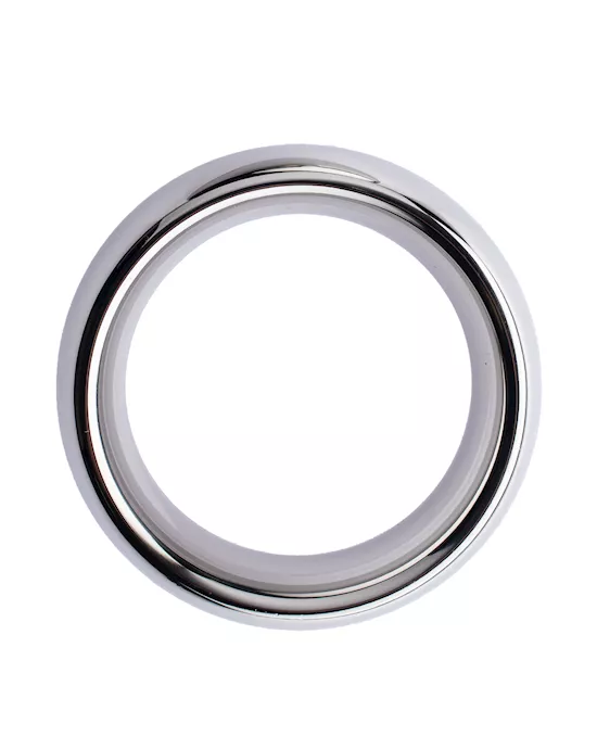 Kink Range Stainless Steel Curved Penis Head Ring - 1.5 Inch